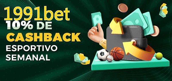 10% de bônus de cashback na 1991bet